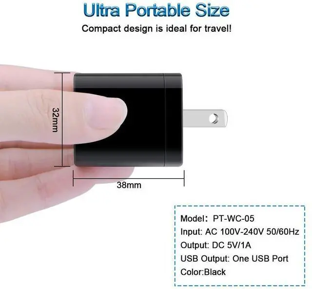 Alt view image 2 of 7 - USB Wall Charger with 10FT 3Pack USB C to USB A Cable Cord Compatible for Samsung Galaxy S24 Ultra Plus/S23/S22/A14/A15/A35/A54/A73,Google Pixel 9Pro/9/8Pro/8a/7/6,Moto G Stylus/Play/Power,Moto Edge