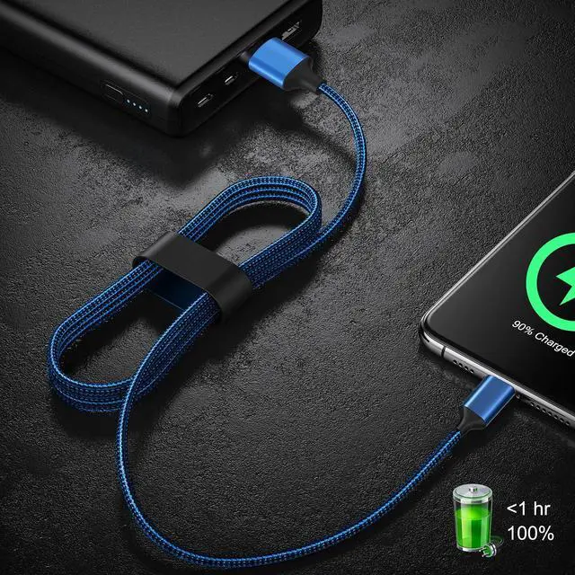 Alt view image 7 of 7 - USB Type C Cable 5Pack (3/3/6/6/10FT) Nylon Braided USB C Cable Fast Charger Charging Cord Compatible Samsung Galaxy S9 S8 Note 9 Note 8 Plus,LG V30 G6 G5 V20,Google Pixel, Moto Z2, iPad 2021and More