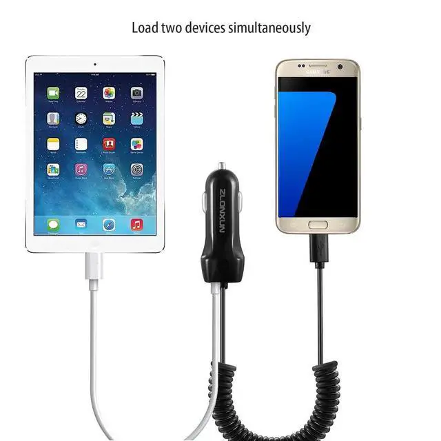 Alt view image 4 of 7 - Car Charger with Micro USB Cable for Samsung Galaxy S7 Edge/A10/S6/J7/J8/J6/A9,LG K20/K30/G4/Stylo 3,Motorola X/Moto E7/E6/G5,HTC m9/m8,Other Micro USB Devices
