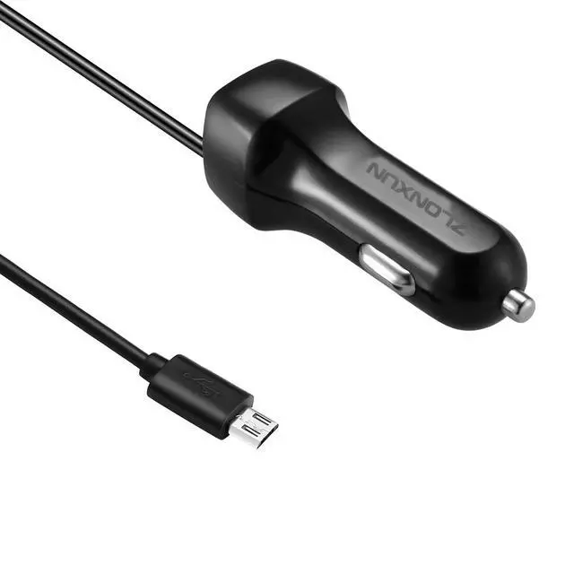 Alt view image 5 of 7 - Car Charger with Micro USB Cable for Samsung Galaxy S7 Edge/A10/S6/J7/J8/J6/A9,LG K20/K30/G4/Stylo 3,Motorola X/Moto E7/E6/G5,HTC m9/m8,Other Micro USB Devices