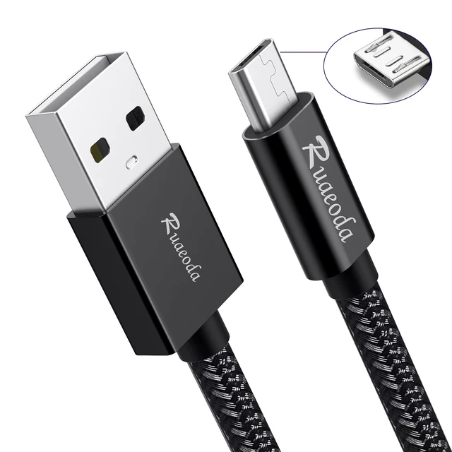 Alt view image 2 of 7 - Long Micro USB Cable Android Charger 25ft with Gold-Plated Compatible with PS4 Charger Cable - High Speed 2.0 USB A Male to Micro USB Nylon Braided Cable for Android Phone Charger Cable