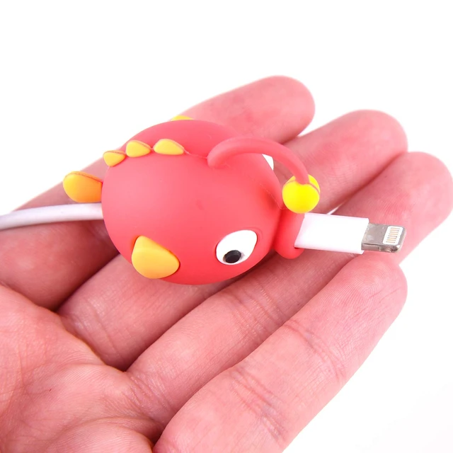 Alt view image 5 of 7 - Phone Charger Cable Protectors for iPhone, iPad | 18 Pcs, USB Charger Cables SaverPhone Charging Cable Decorations MarkingsCute Fish, Dinosaur & Animal Designs