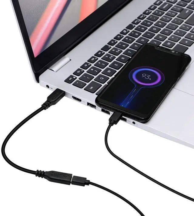 Alt view image 7 of 7 - BUCIER USB C Extension Cable Type C Male to Female Short Cable USB 3.1 10Gbps Fast Charging 4K HD Video Audio Data Transfer Cord for Laptop & Tablet & Mobile Phone (Straight)