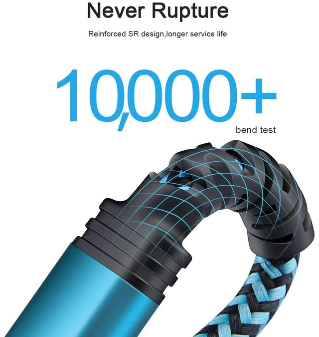 Alt view image 2 of 7 - Type C Samsung Fast Charging Cable for Galaxy S26 S25 S24 Ultra A17 A16 A15 5Pack 6FT Braided USB C Android Auto Car Charger Cord for Samsung A56 A36 A14 5G Z Fold7 Flip7 iPhone 17e 17 16e 16 Pro Max