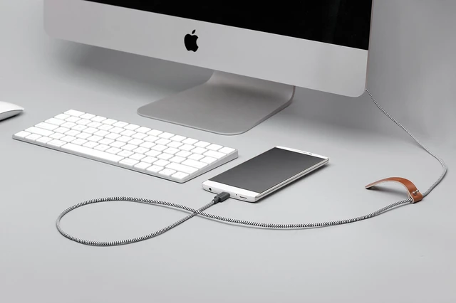 Alt view image 7 of 7 - Union Belt Cable USB-A to USB-C - 4ft Ultra-Strong Charging Cable with Leather Strap Compatible with iPhone 18 Pro/Pro Max, iPhone Duo, Galaxy S26 Ultra, Z Fold 8/Flip 8, iPad Pro (Zebra)