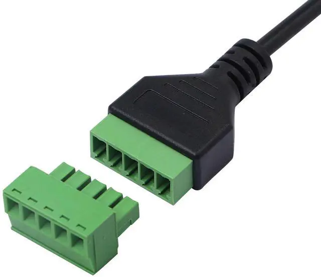 Alt view image 5 of 7 - Vszerda 1ft Micro USB Male to 5 Pins Screw Terminal Female Solderless Charging and Data Transfer Converter Adapter Extension Cord