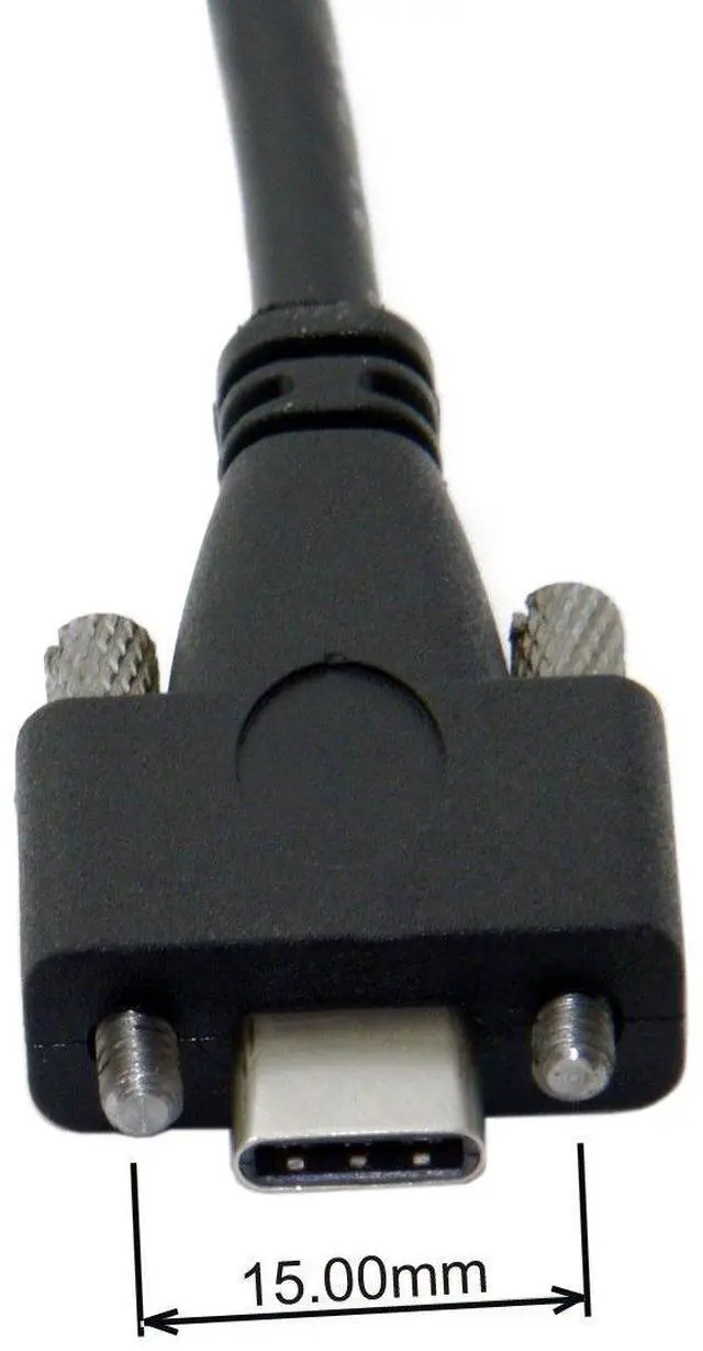 Alt view image 2 of 6 - BUCIER USB 3.1 Type-C Dual Screw Locking to Standard USB3.0 Data Cable 1.2m Panel Mount Type for Industrial Camera