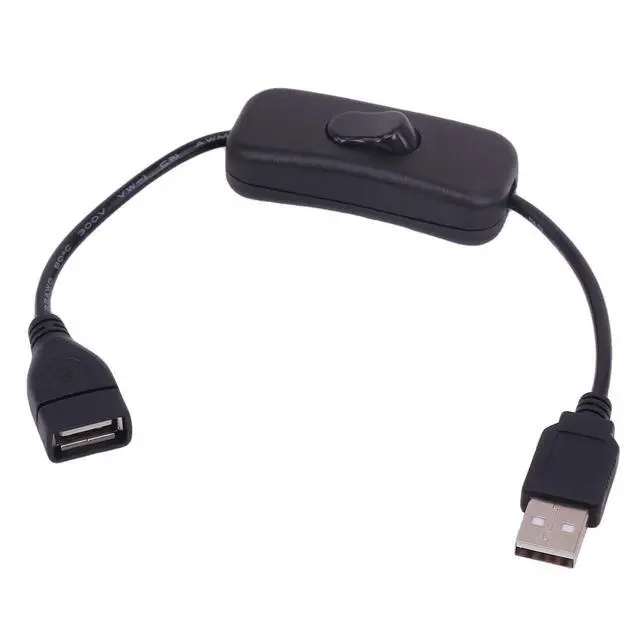 Alt view image 3 of 5 - USB Cable with Switch, Yeebline 3-Pack USB Male to Female Extension Cord Inline Rocker On/Off Switch for Driving Recorder, LED Desk Lamp, USB Fan, LED Strip (3 Pack Black)