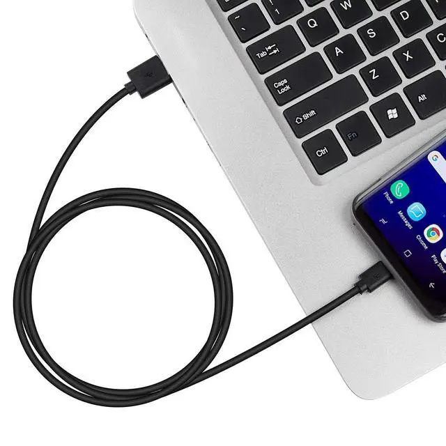 Alt view image 3 of 5 - Micro USB Cable 3ft Charging Cord Bulk 12-Pack Black