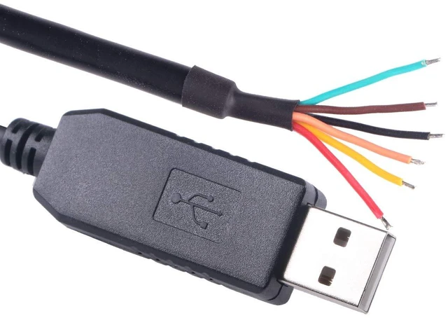 Main image of Green-utech USB TTL 5v UART Level Serial Adapter Converter Cable 6 Wires End USB-TTL-5V-WE for Windows,Linux and Mac OS (5.0V, 6P)