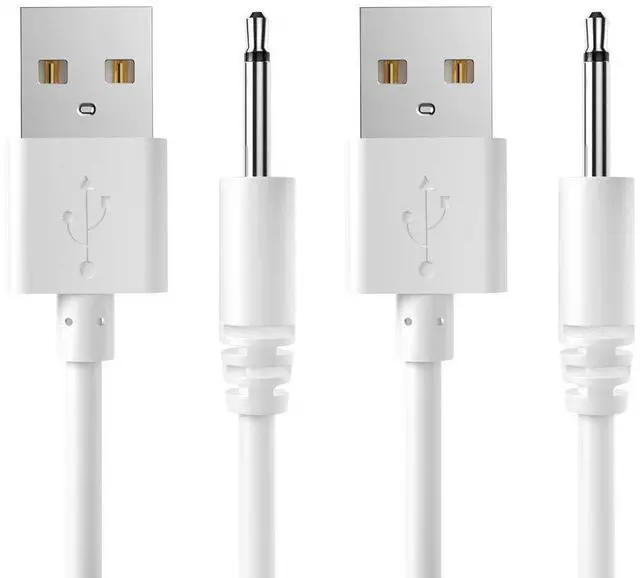 Main image of Bicmice 2.7Ft USB DC Charging Cable 2.5mm Fast Charger Replacement Cord - 2 Pack