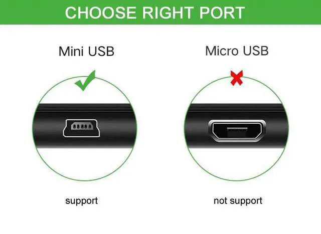 Alt view image 4 of 4 - New USB2.0 Charging Cord to Mini B Male and 3.5mm Jack Plug Audio Cable for MP3/MP4 Bluetooth Speaker (mini USB)