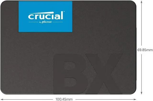 Alt view image 3 of 7 - Crucial BX500 2TB 3D NAND SATA 2.5-Inch Internal SSD, up to 540MB/s - CT2000BX500SSD1