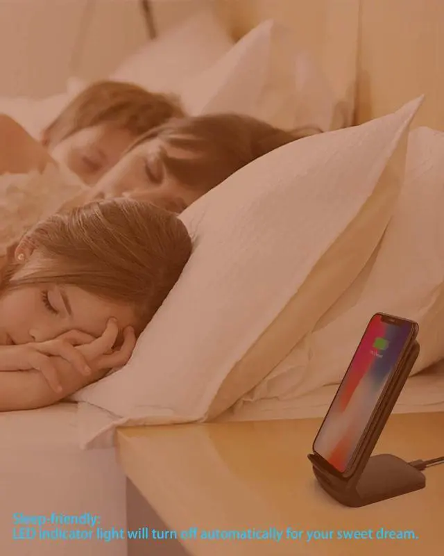 Alt view image 5 of 7 - NANAMI Fast Wireless Charger, Qi Certified Wireless Charging Stand with PD20W Adapter USB Charger for iPhone 17/17 Air/17 Pro/17 Pro Max/16/15/14/13,10W for Samsung Galaxy S25/S24/S23/S22/S21/Note 20