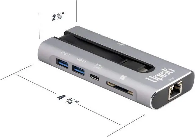 Alt view image 3 of 7 - USB C 3.2 Gen 2 10Gbps 4K 60hz HDR Power Delivery 100W Hub - Compatible with Thunderbolt 3 new MacBook Pro 16in/Air iPad Pro iMac Mac Mini