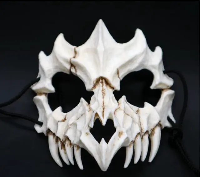 Main image of Japanese cross-border writer Kurado Miwa Two-dimensional dress up Dragon God Tiger Yasha Tengu resin mask Halloween masquerade horror funny