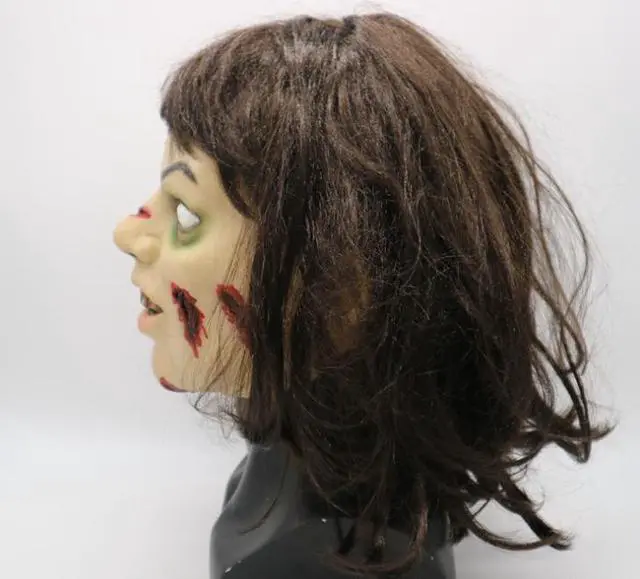 Alt view image 3 of 5 - Halloween Horror Mask Movie The Exorcist Regan Exorcist Latex Headgear Party Funny Realistic Mask