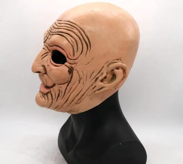 Alt view image 2 of 3 - Halloween fancy dress ball show old man old woman mask funny party mask headdress
