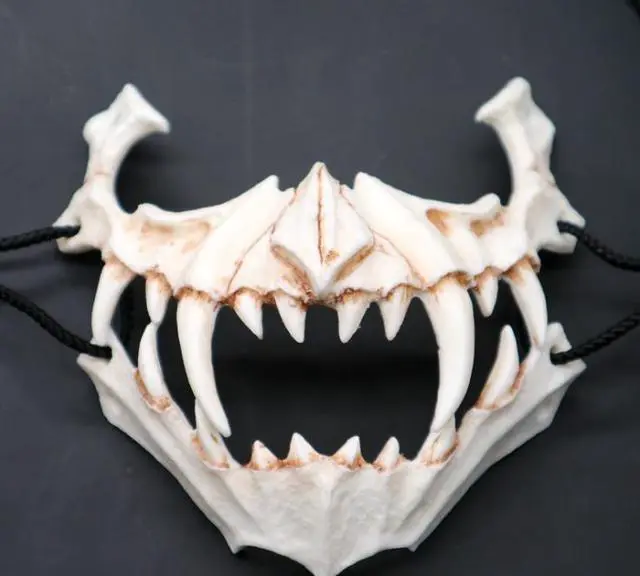 Main image of Japanese cross-border writer Kurado Miwa Two-dimensional dress up Dragon God Tiger Yasha Tengu resin mask Halloween masquerade horror funny