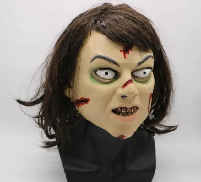 Alt view image 2 of 5 - Halloween Horror Mask Movie The Exorcist Regan Exorcist Latex Headgear Party Funny Realistic Mask