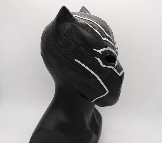 Alt view image 2 of 3 - Halloween party show reality spoof mask black film and television props Avengers panther headdress adult children's toys