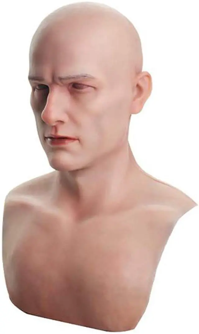 Alt view image 2 of 3 - Halloween masquerade party event cosplay young people mask Halloween latex mask headdress