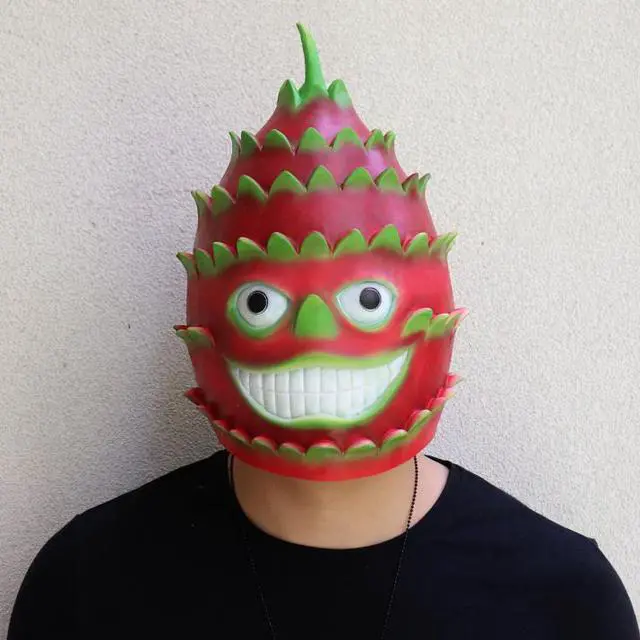 Main image of Fruit Mask Durian Pitaya Grape Pineapple Mask Halloween Latex Headgear Party Funny Latex Mask Headgear