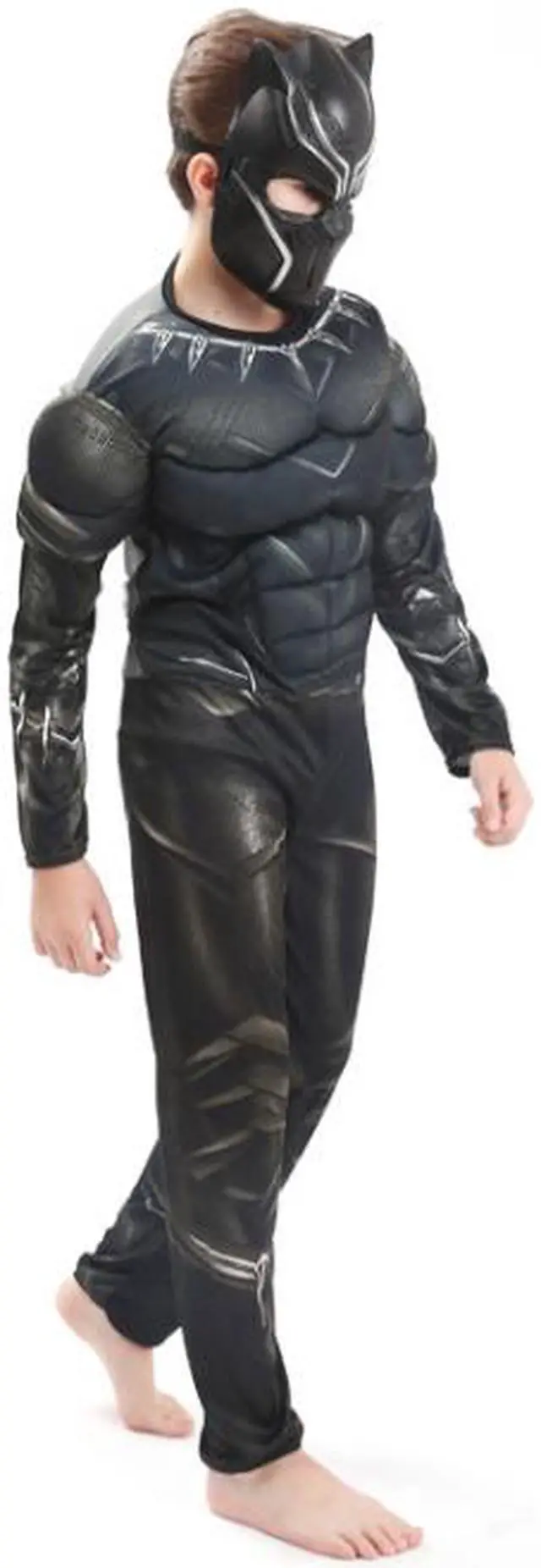 Alt view image 4 of 4 - Halloween costume Avengers Black Panther cosplay costume children