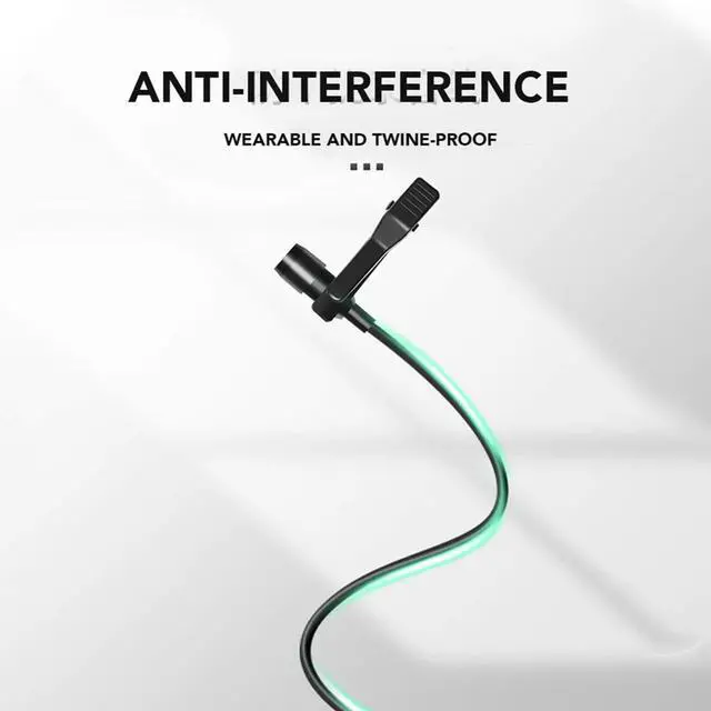 Alt view image 4 of 7 - Professional Grade Lavalier Lapel Microphone Omnidirectional Mic USB 3.5MM Type C Lavalier Microphone Recording Mic for YouTube,Interview,Video (Type-C)