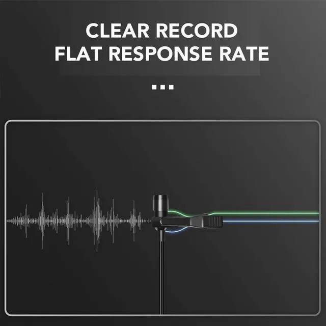 Alt view image 7 of 7 - Professional Grade Lavalier Lapel Microphone Omnidirectional Mic USB 3.5MM Type C Lavalier Microphone Recording Mic for YouTube,Interview,Video (Type-C)