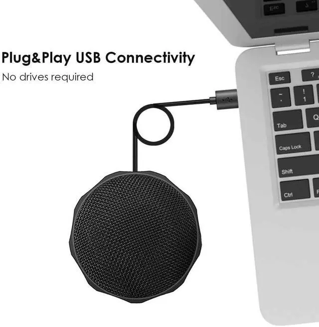 Alt view image 2 of 6 - USB Microphone for Computer, Plug&Play PC Microphone for Conference, Chatting Streaming, Gaming Mic Computer Microphone Compatible with PC, Laptop and Notebook