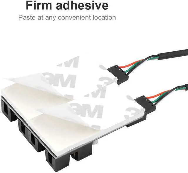 Alt view image 5 of 6 - 9 pin USB Header Male 1 to 4 Female Motherboard Extension Cable USB 2.0 HUB Connector Adapter for Port MultiplierIncrease The Motherboard 9pin Header(30cm)