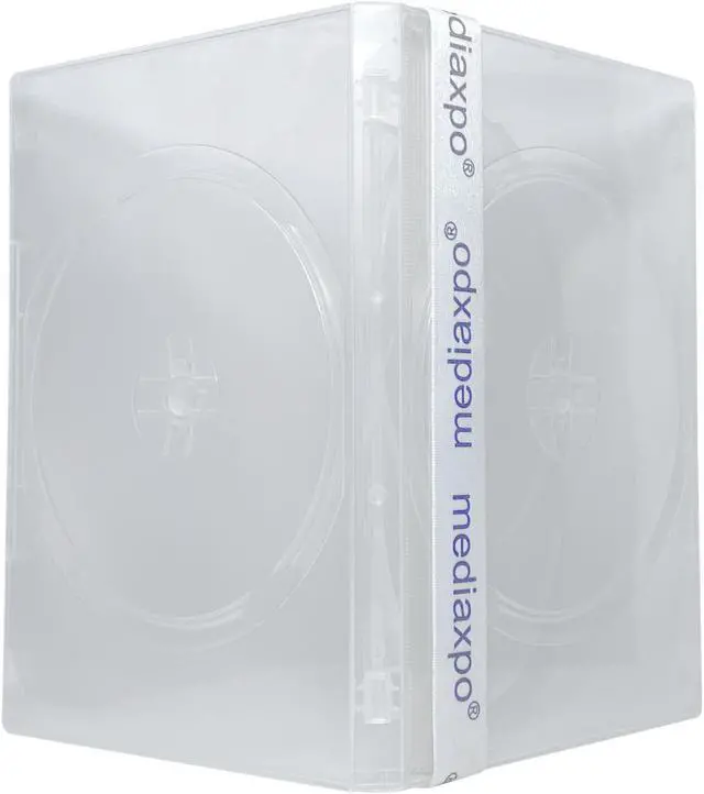 Alt view image 3 of 4 - 25 STANDARD Clear Quad 4 Disc DVD Cases