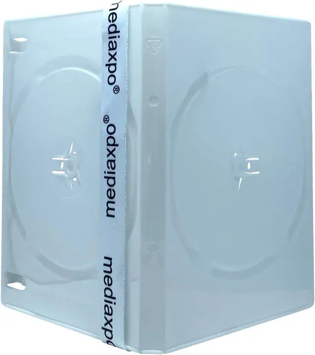 Alt view image 2 of 3 - 25 PREMIUM STANDARD Solid White Color Double DVD Cases (100% New Material)