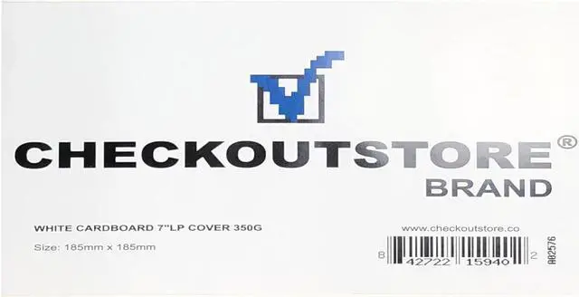 Main image of 10 CheckOutStore Cardboard Jackets Cover for 7" Vinyl 45 RPM Records