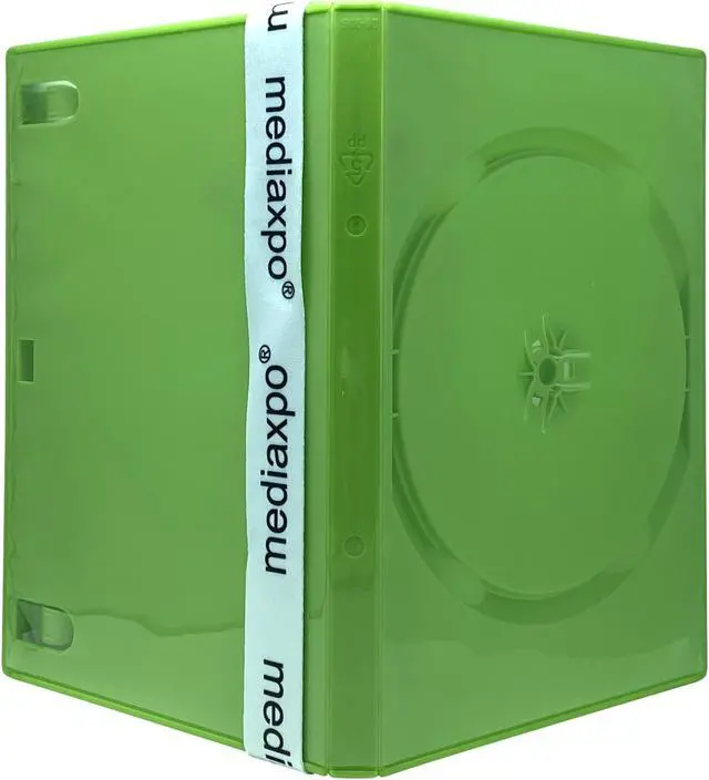 Alt view image 2 of 3 - 200 STANDARD Solid Green Color Single DVD Cases
