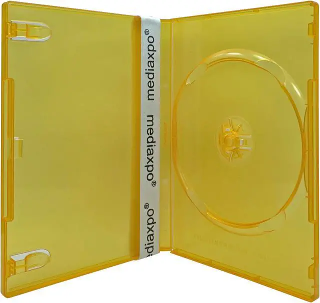 Main image of 50 STANDARD Clear Orange Color Single DVD Cases