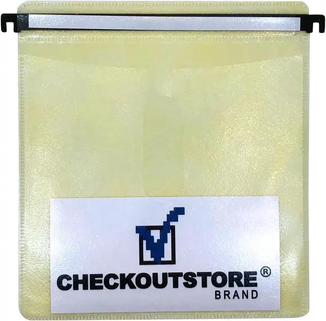 Main image of 5000 CD Double-sided Refill Plastic Hanging Sleeve Yellow