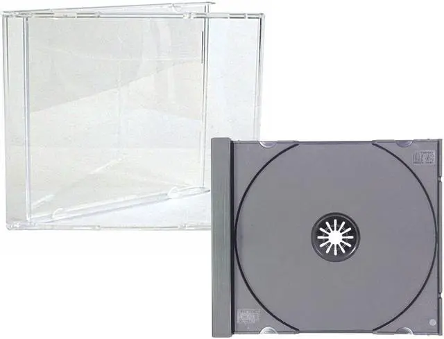 Alt view image 2 of 2 - 1000 STANDARD Black CD Jewel Case (Unassembled)