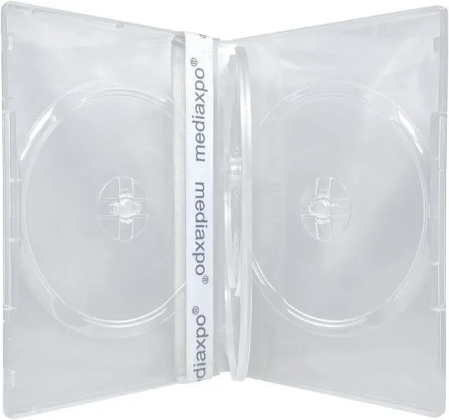 Alt view image 2 of 4 - 25 STANDARD Clear Quad 4 Disc DVD Cases