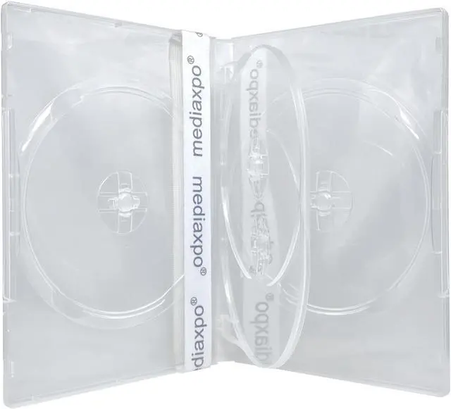 Main image of 25 STANDARD Clear Quad 4 Disc DVD Cases