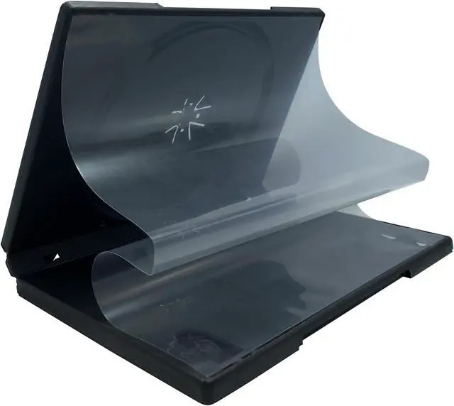 Alt view image 4 of 4 - 50 STANDARD Black Triple 3 Disc DVD Cases