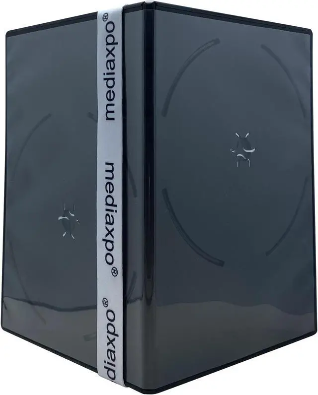 Alt view image 2 of 4 - 25 PREMIUM SLIM Black Double DVD Cases 7MM (100% New Material)