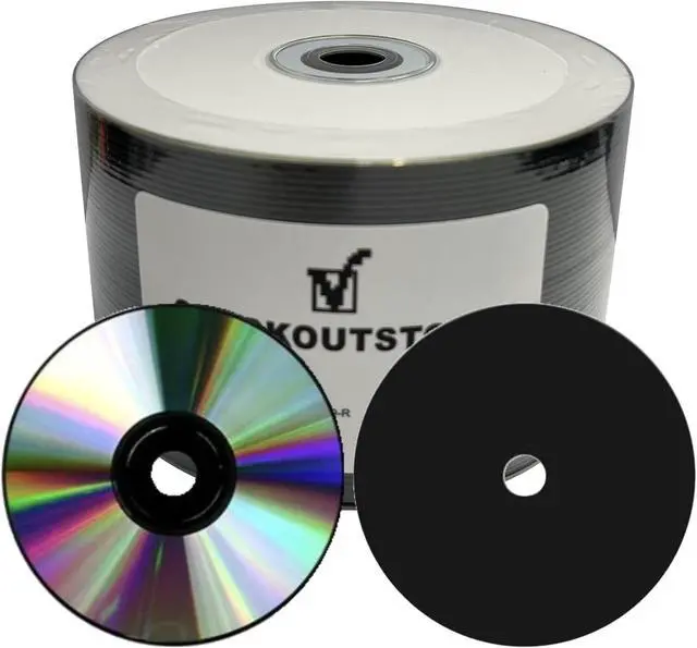 Main image of 50 CheckOutStore 52x Black Bottom CD-R 80min 700MB Shiny Silver (Shrink Wrap)