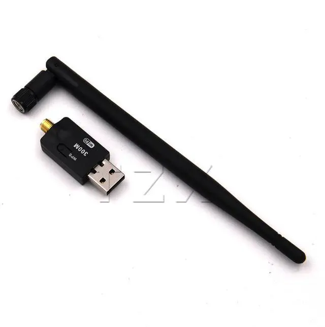 Alt view image 3 of 3 - USB Mini Wireless 300Mbps Network LAN Adapter Card WIFI 802.11n/g/b 5dBi PCB Antenna for Windows Vista/XP/2000/7/Linux/MAC OS