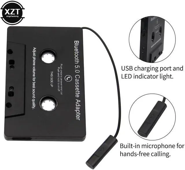 Main image of Universal Bluetooth 5.0 Converter Car Tape MP3/SBC/Stereo Audio Cassette For Aux Adapter Smartphone Cassette Adapter