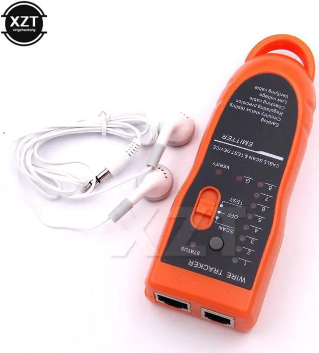 Alt view image 3 of 3 - est Hot RJ11 RJ45 Cat5 Cat6 Telephone Wire Tracker Tracer Toner Ethernet LAN Network Cable Tester Detector Line Finder