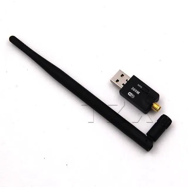 Alt view image 2 of 3 - USB Mini Wireless 300Mbps Network LAN Adapter Card WIFI 802.11n/g/b 5dBi PCB Antenna for Windows Vista/XP/2000/7/Linux/MAC OS