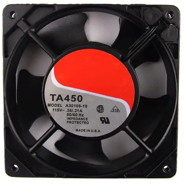 Alt view image 2 of 2 - For NIDEC ALPHA V TA450 A30108-10 115V 0.26A/.21 120*120*38mm Cooling fan
