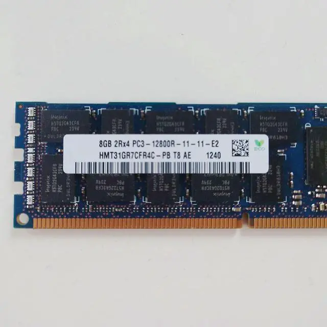 Main image of FOR 1 Pcs 8GB 8G 2RX4 PC3-12800R 1600MHZ HMT31GR7CFR4C-PB DDR3 Memory For RAM